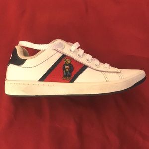 POLO RALPH LAUREN QUILTON BEAR SNEAKER WHITE